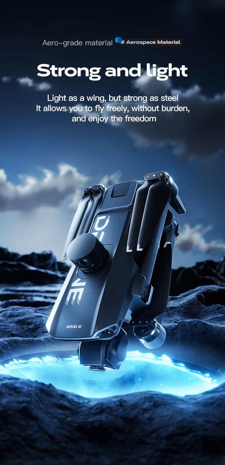 2025 new Wing 6 drone professional aerial photography HD 8K With Screen Remote Control Aircraft 20 Kilometer Obstacle Avoidance - Empire P.E