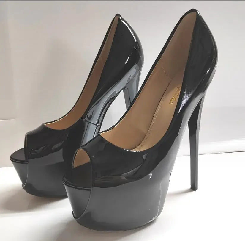 Sexy Stilettos 19cm Thin High-Heeled Patent Leather - Empire P.E