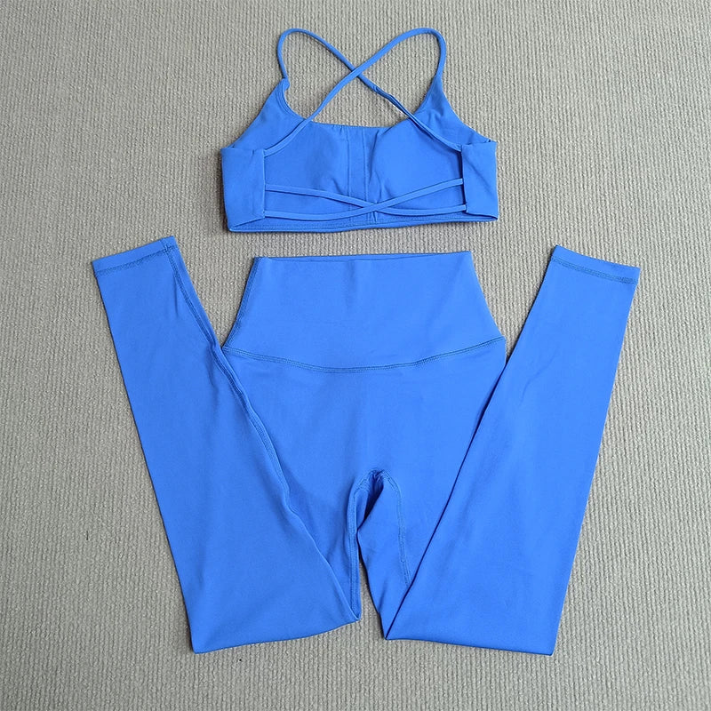 Yoga Clothes Set 2 Pcs Gym Tights Sports Set - Empire P.E