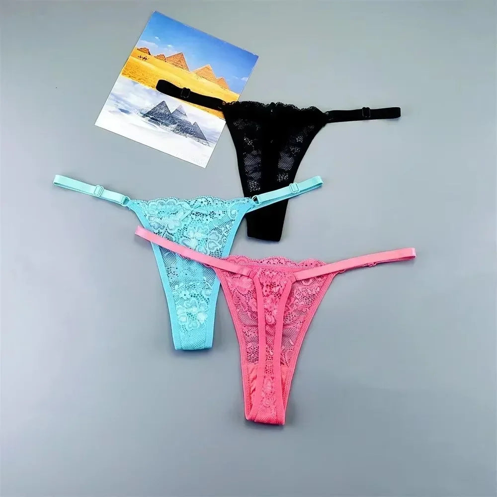 3Pcs Sexy Thongs Underwear for Women - Empire P.E