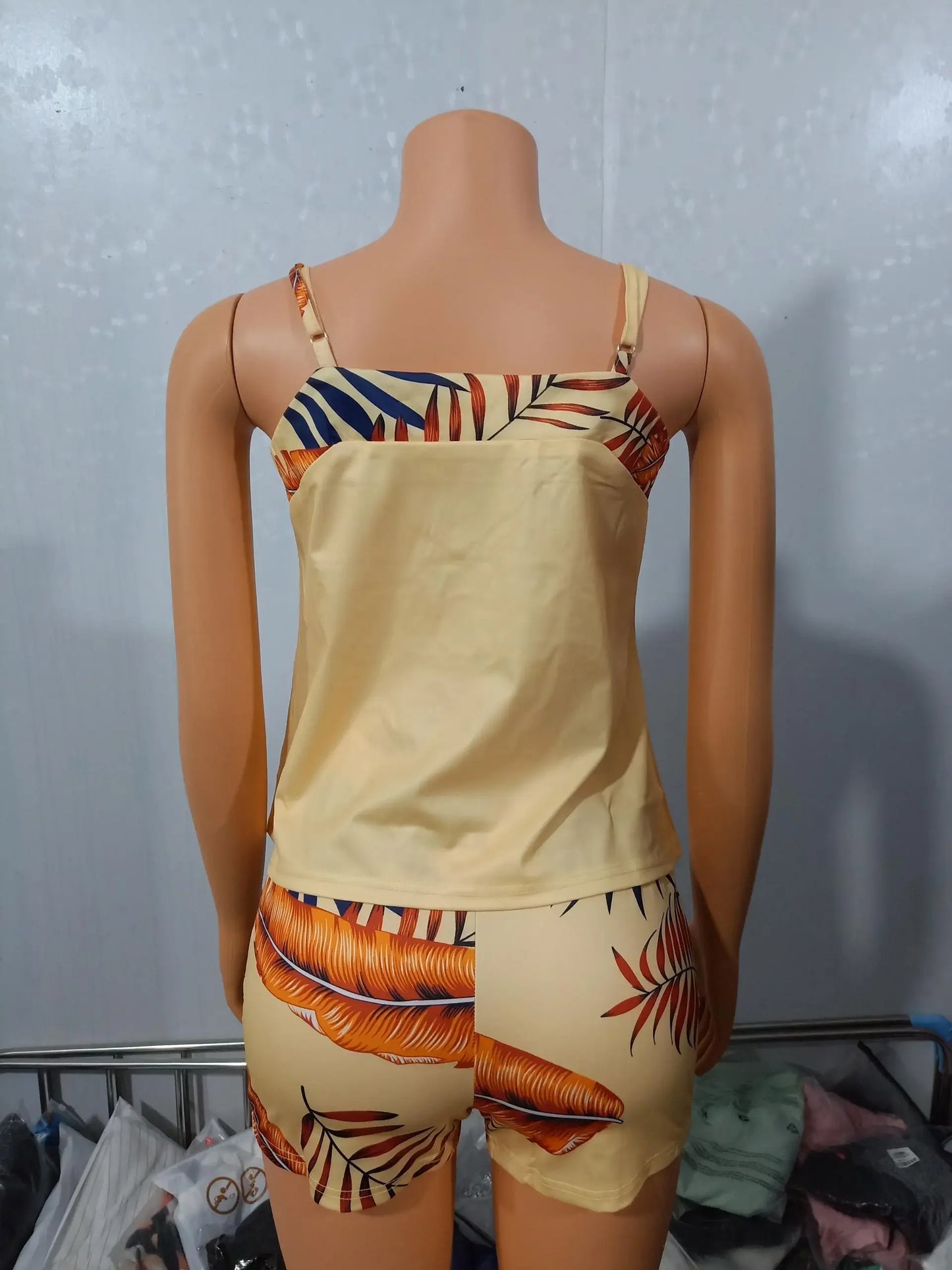 Floral Print Top Pants Set Loungewear Shorts Casual Outfits - Empire P.E