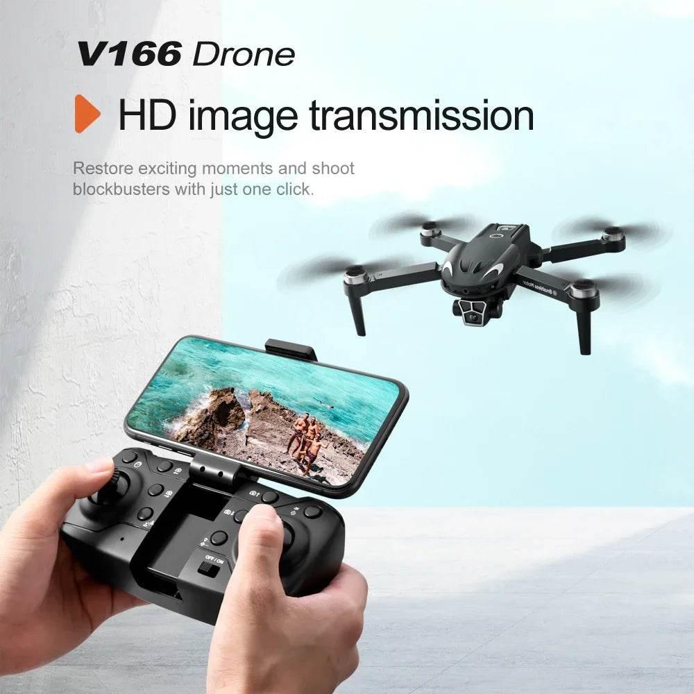 V166 Drone dji fpv 8k professional rc helicopter Mini ufo aircraft jjrc plane elicoptero en oferta low price drones Aircraft - Empire P.E