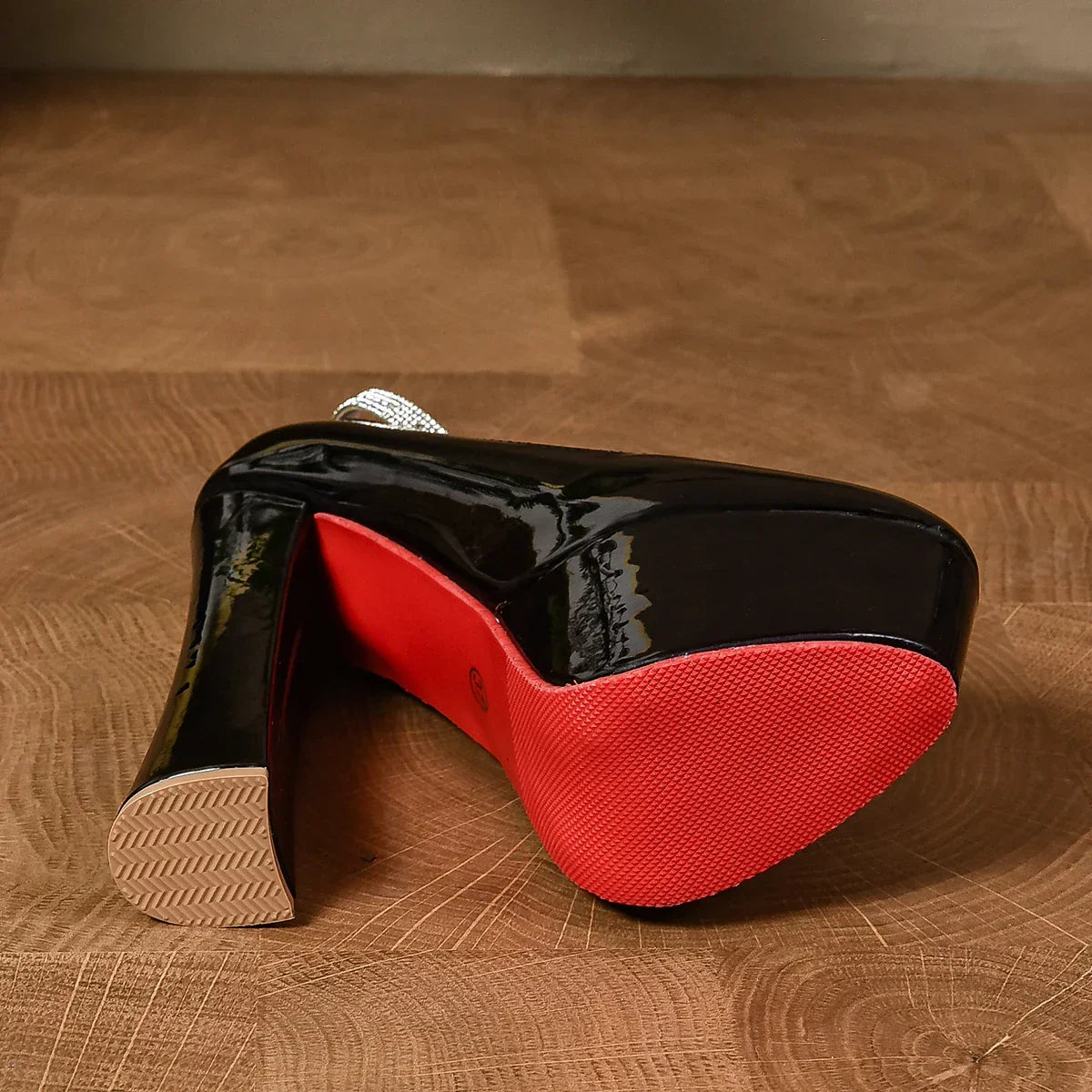 Strap Women Pumps 5.5cm Platform 16.5cm High Square Heels - Empire P.E