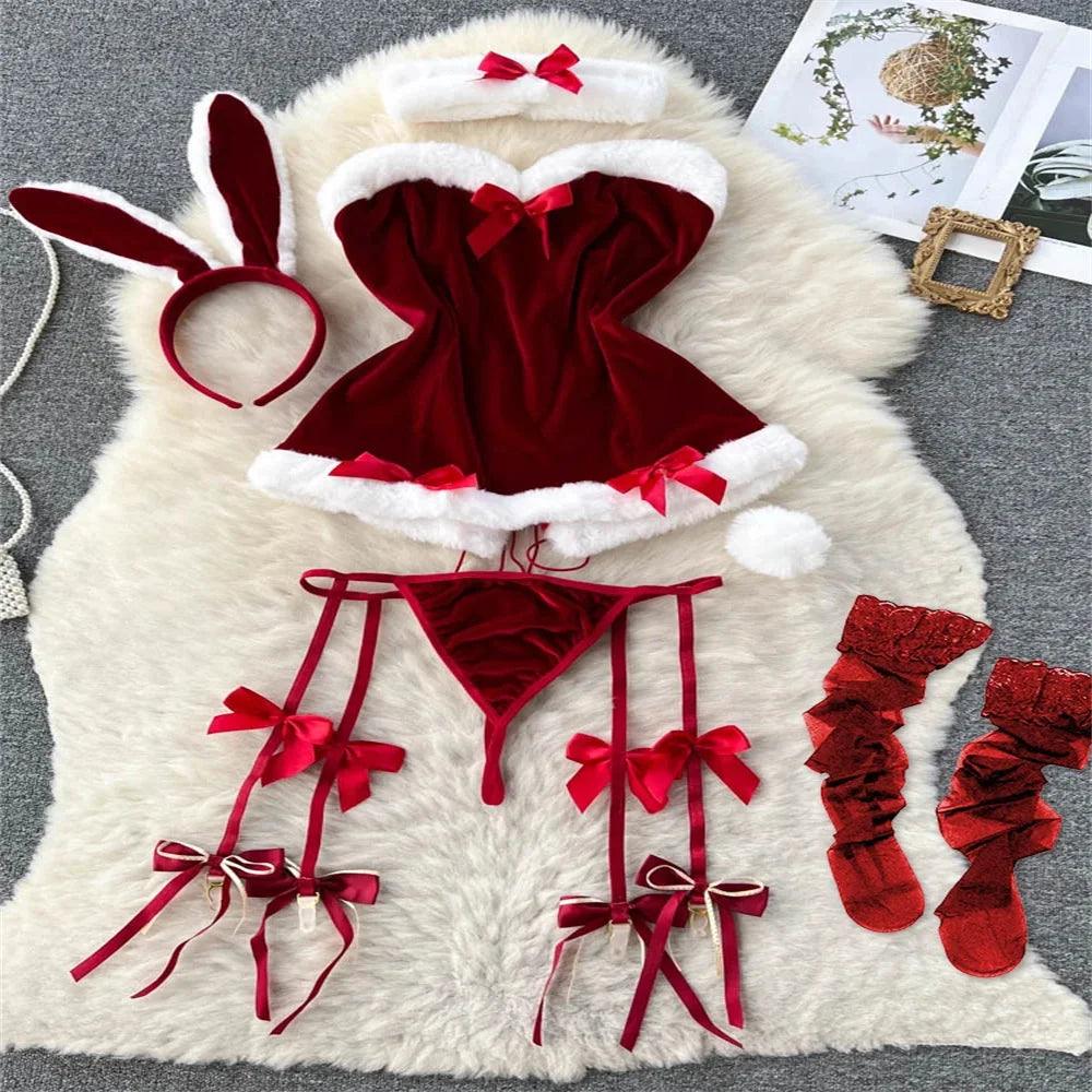 Hollow Out Cosplay Lingerie Lace Backless Jumpsuit - Empire P.E