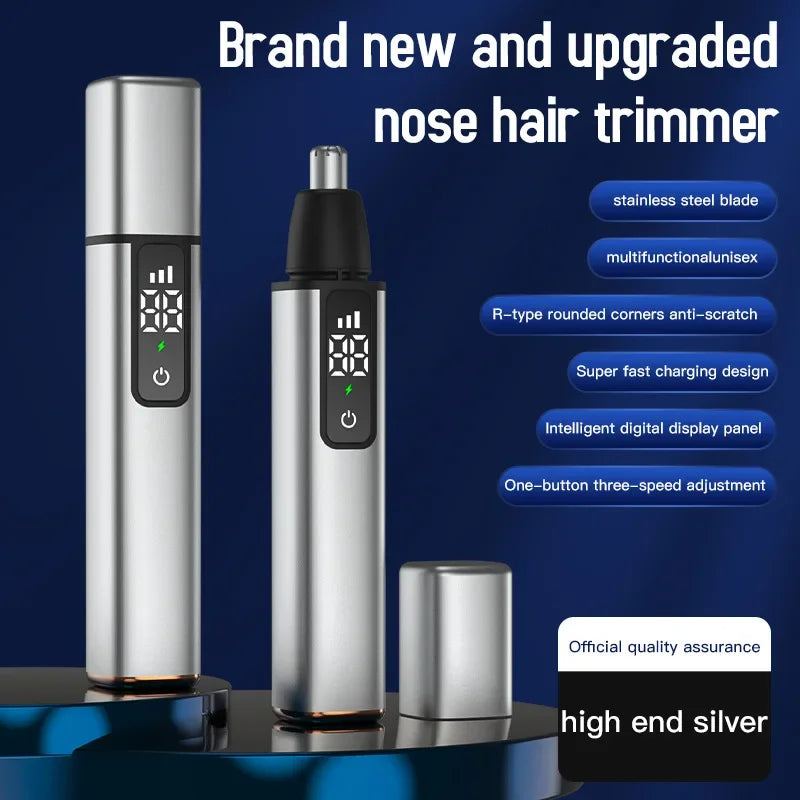 New Rechargeable Touch Screen Electric Ear Nose Hair Trimmer - Empire P.E