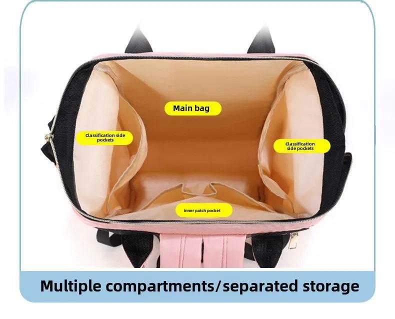 Personalized Name Mommy Bag Multi-functional Double Shoulder Storage Diaper Backpack for Outdoor Traveling Mom Gift - Empire P.E