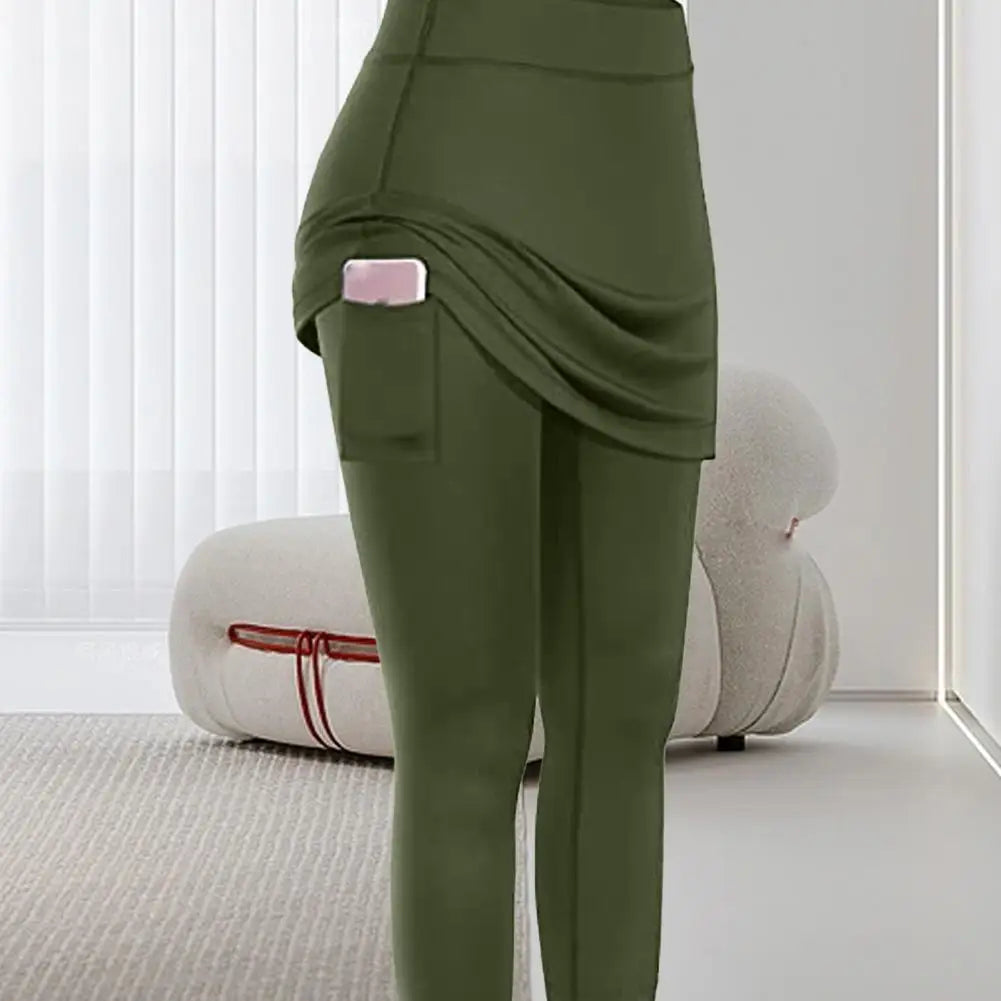 Workout Leggings Yoga Leggings Women Fake Skirt Pants - Empire P.E