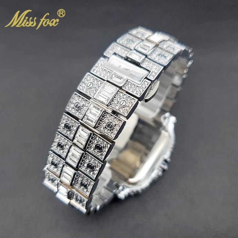 Diamond Men's Quartz Watch With Auto Date Waterproof Wristwatches - Empire P.E