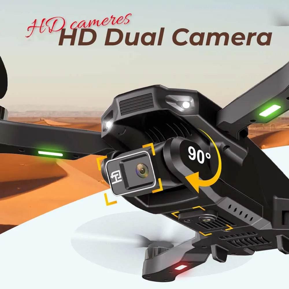 KBDFA New Drone H16 GPS Professional Dual Camera Dron Quadcopter Brushless Aerial Photography Laser Obstacle Avoidance RC Toy - Empire P.E