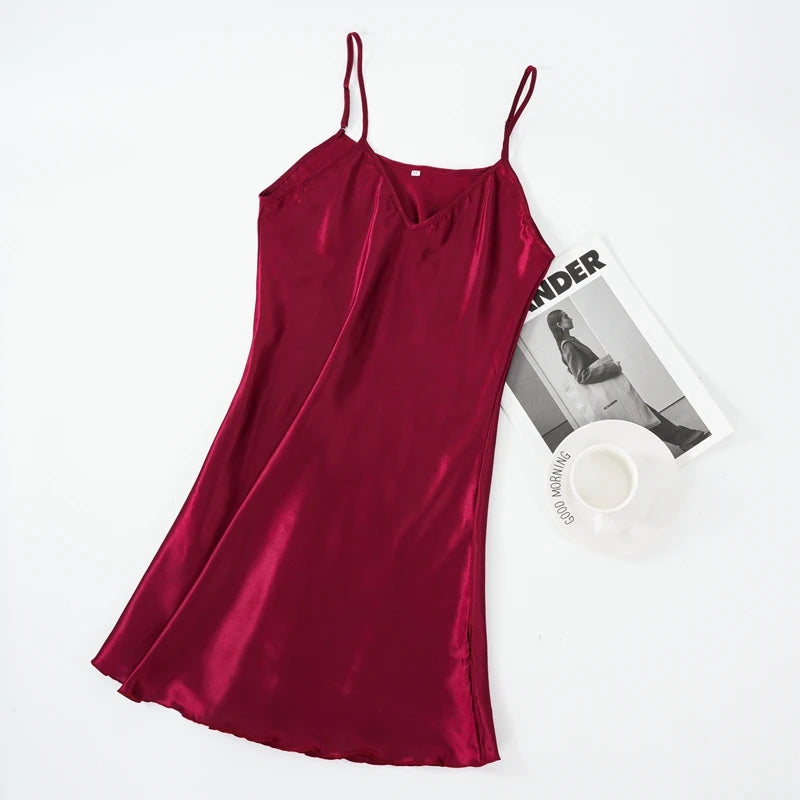 Women's Satin Sexy Nightgown - Empire P.E