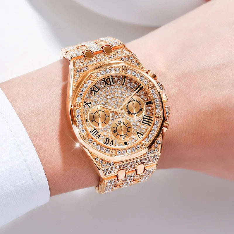 Women's Rhinestone Quartz Watch - Empire P.E