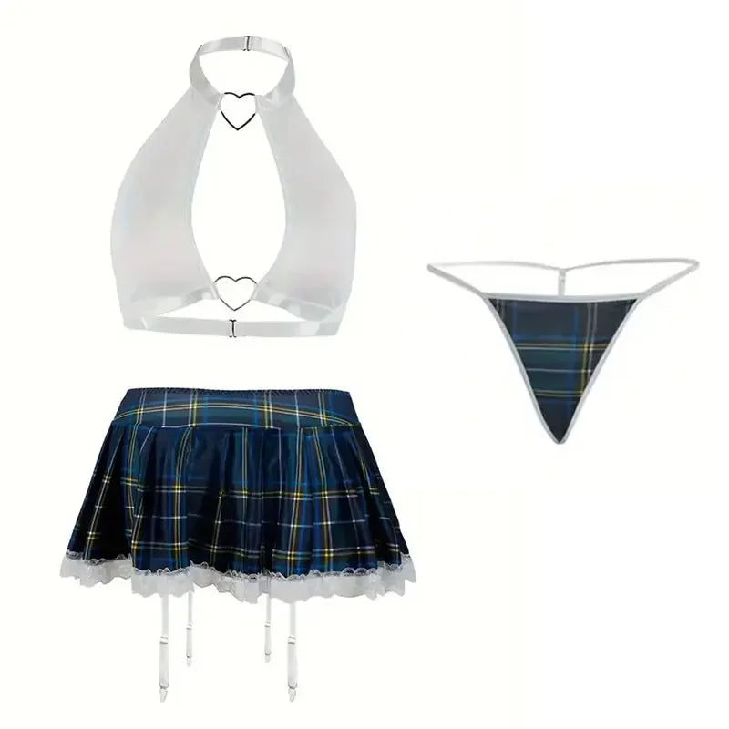 Erotic Sexy Student Uniform Bra And Panty Set - Empire P.E
