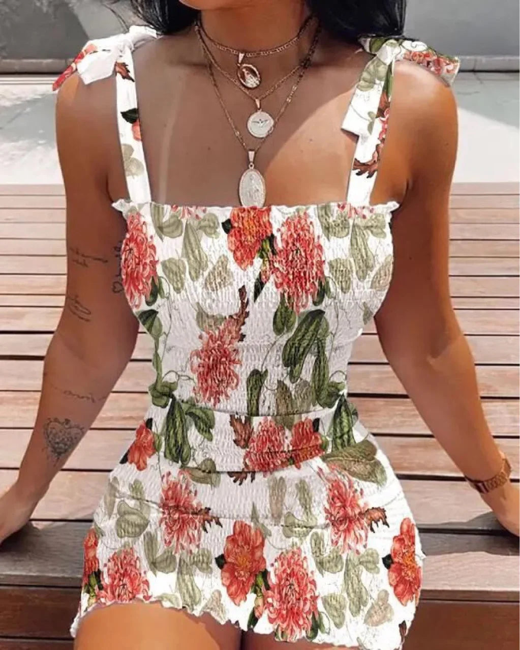 Trendy Solid Strap Short White Dresses Off Shoulder Sexy Skirt Pullover Sheath Mini Summer Beach Female Vest Dress - Empire P.E