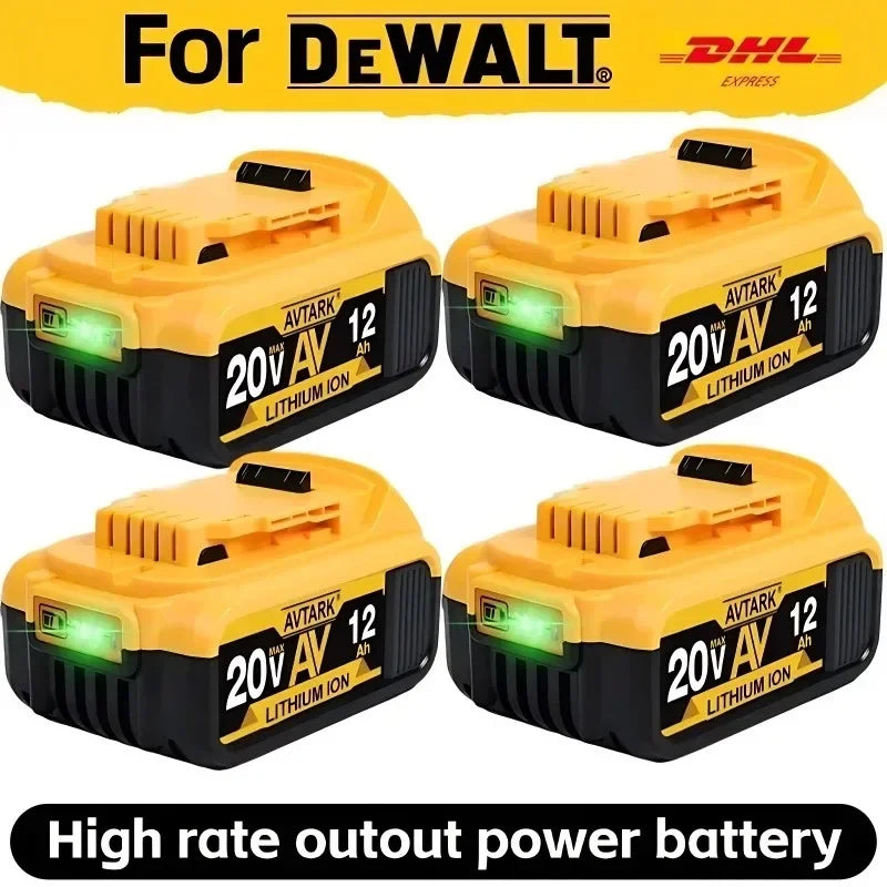 Replacement 20V Battery 12AH Rechargeable Lithium-ion Battery for DEWALT 20V Flexvolt DCB200 DCB201 DCB206 - Empire P.E