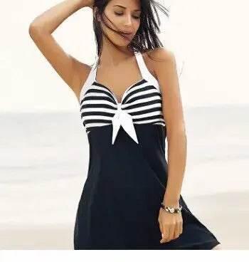 Plus Size Vintage Bathing Suit Two Piece Swim Wear S-5XL - Empire P.E