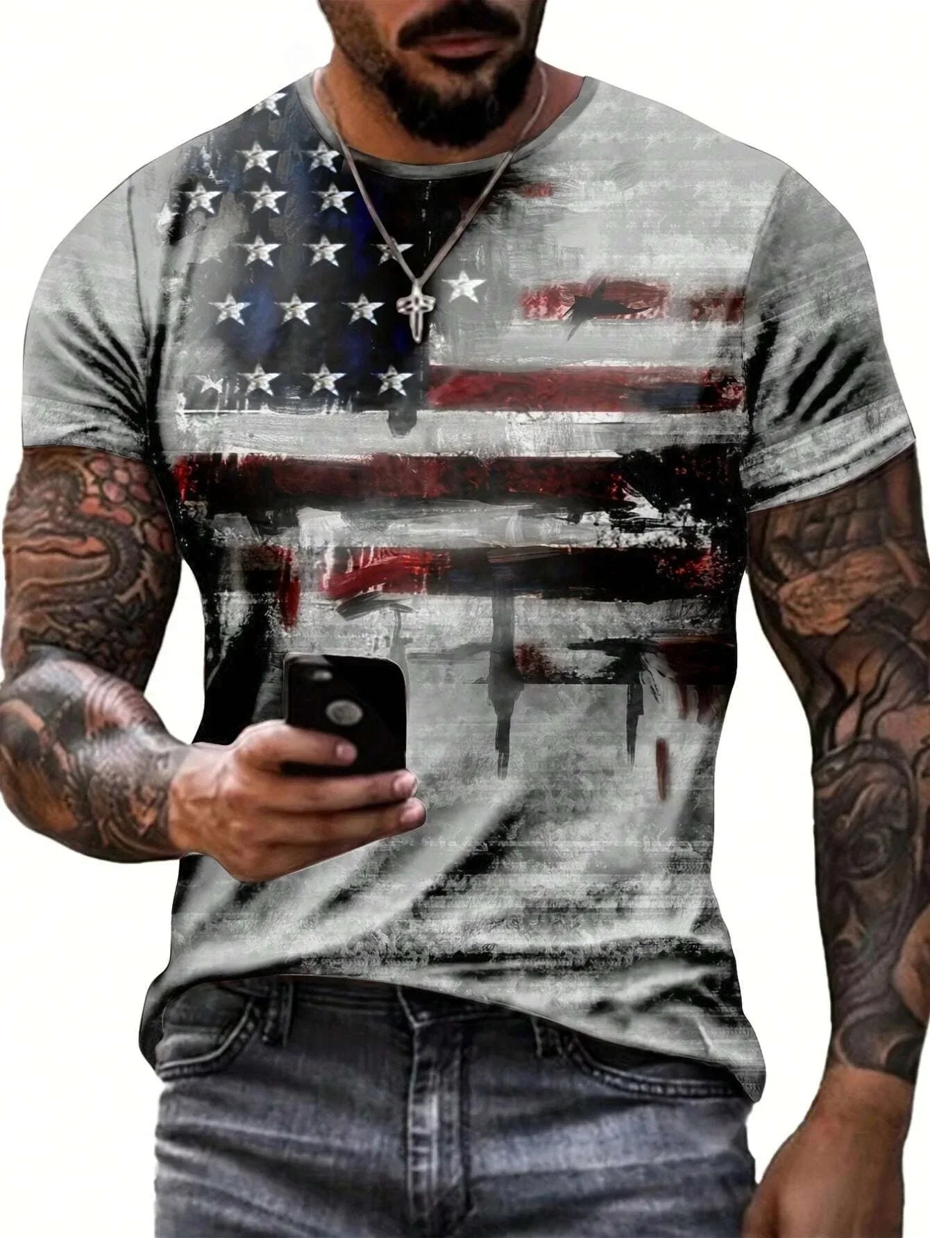 2024 American Independence Day T-shirt Men - Empire P.E