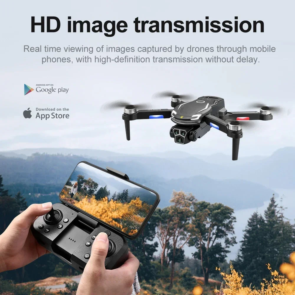 V888 Brushless Drone 8K Professional HD Triple Camera - Empire P.E