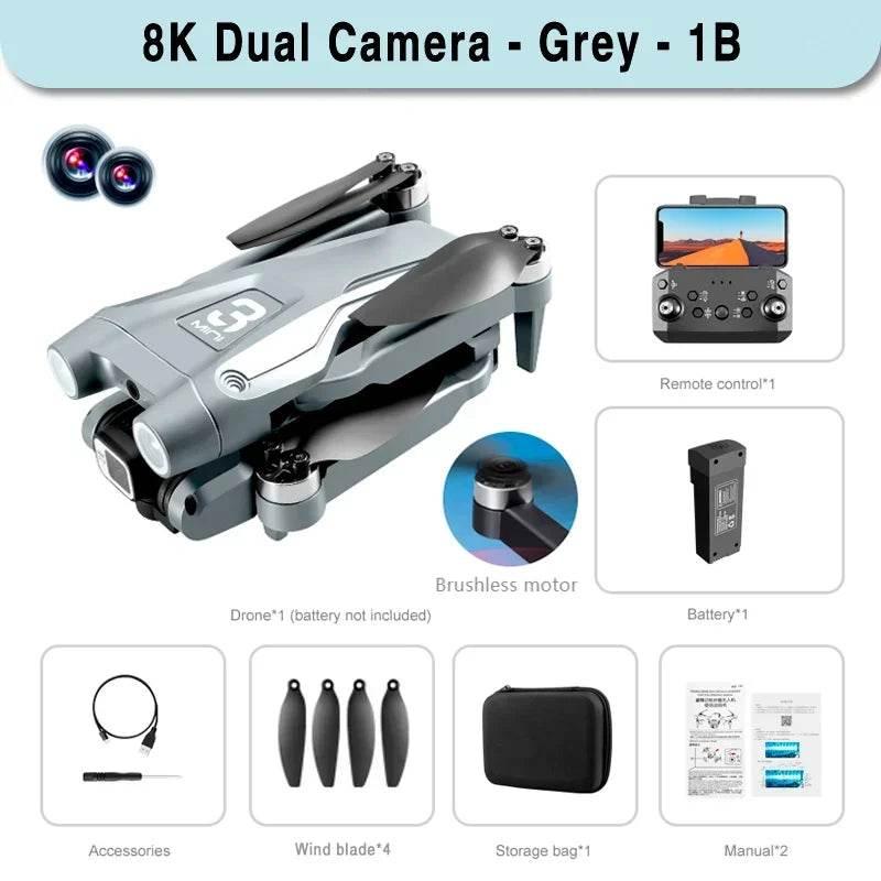 2025 New Z908 Pro /MAX 8K Drone ESC Professional 8K Dron Optical Flow Localization 3sided Obstacle Avoidance Quadcopter Toys - Empire P.E