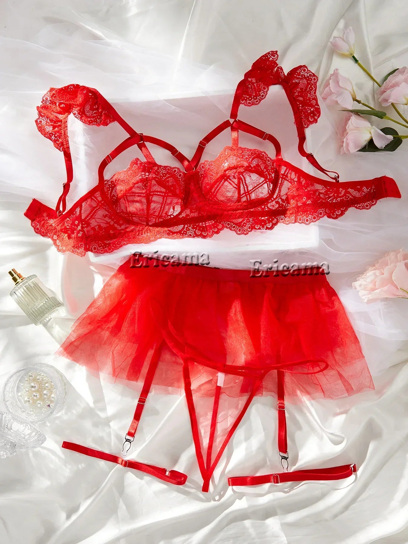 Lace Sexy Lingerie Transparent Underwear Sexy Bra Set - Empire P.E