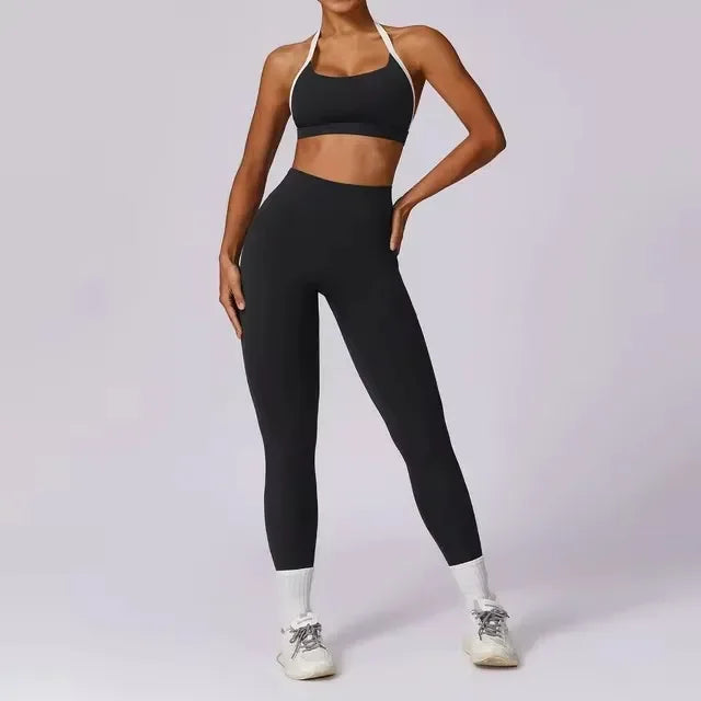 Yoga Set 2PCS Women Sportswear Push Up Workout Clothes - Empire P.E