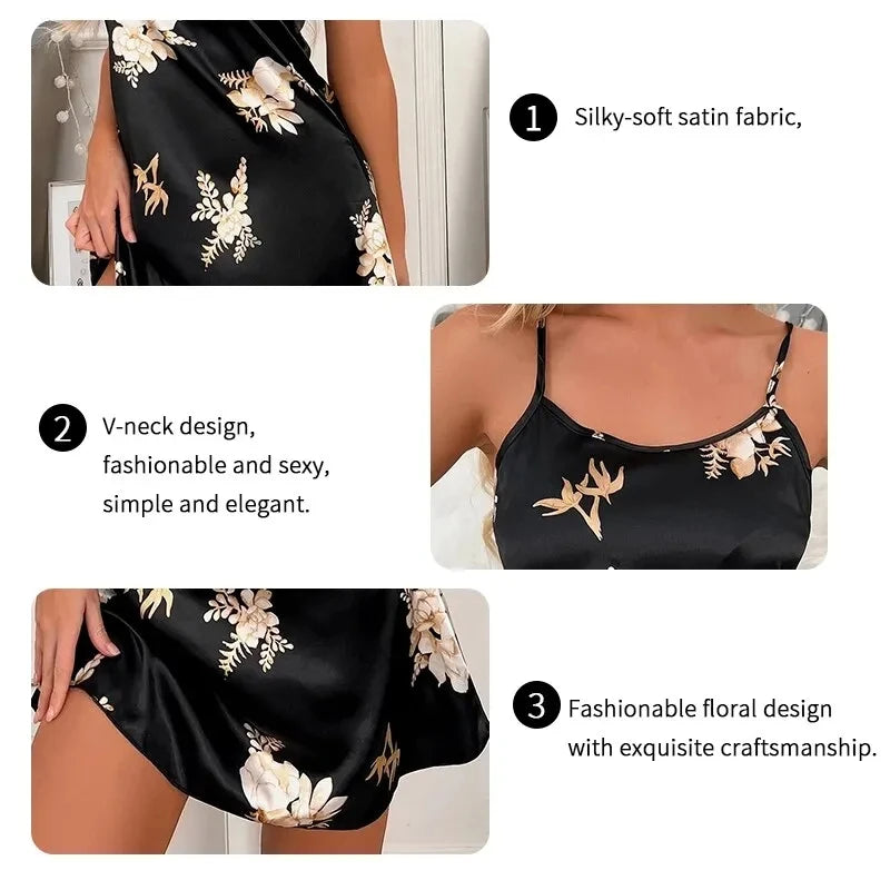 Women Floral Printing Nightdress - Empire P.E