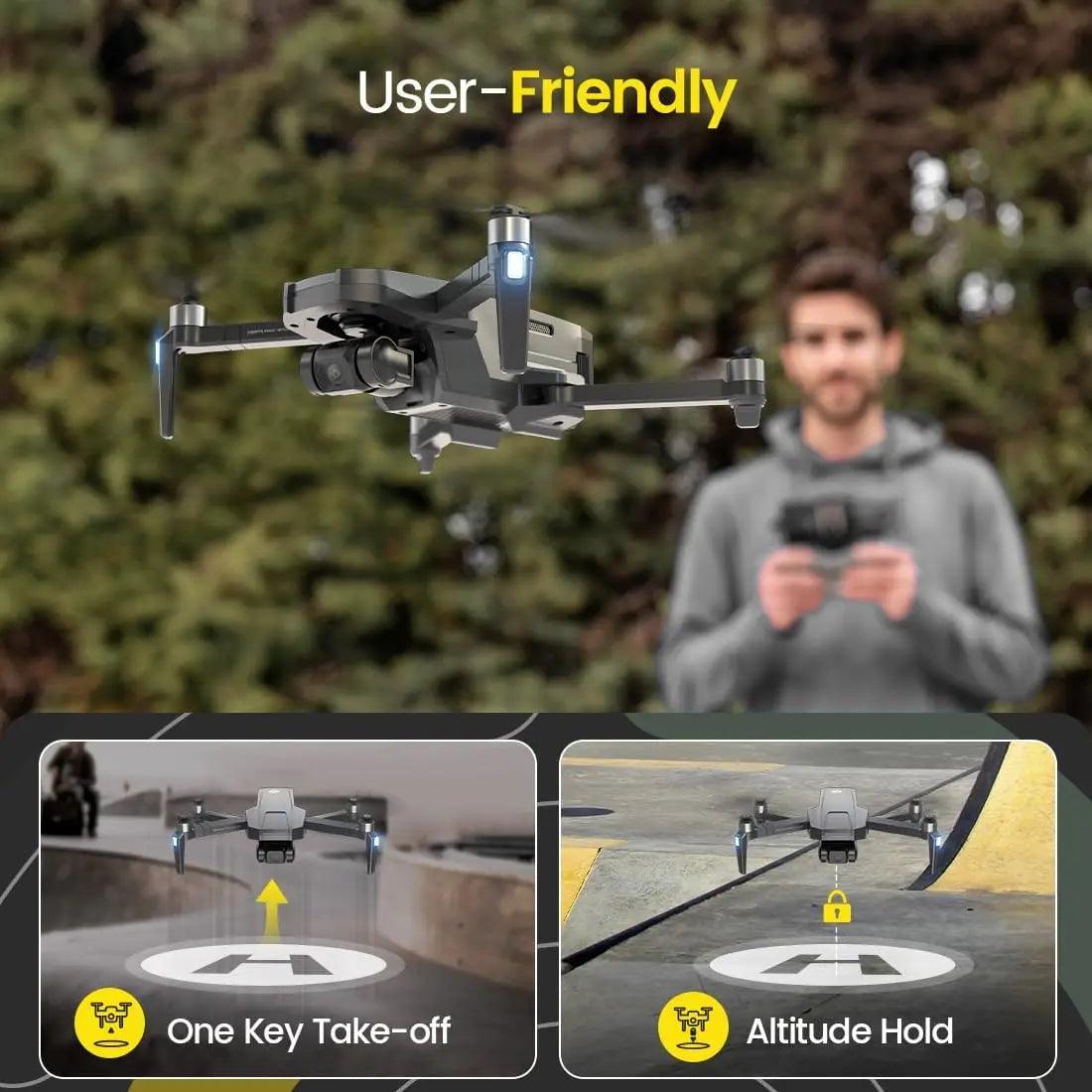 Holy Stone HS720R 3-Axis Gimbal Drone: 4K EIS, Foldable - Empire P.E