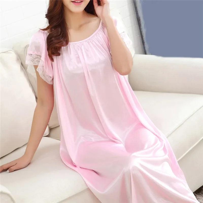 Women Long Sleeping Dress - Empire P.E
