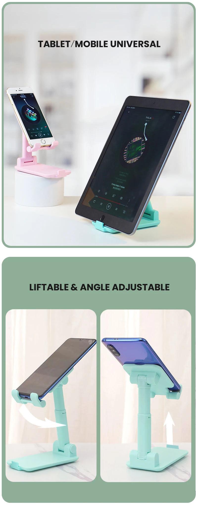 Desktop Phone Holder Stand Mobile Phone Support Adjustable Angle Height Cell Phone Stand Universal for All Smart Phones - Empire P.E