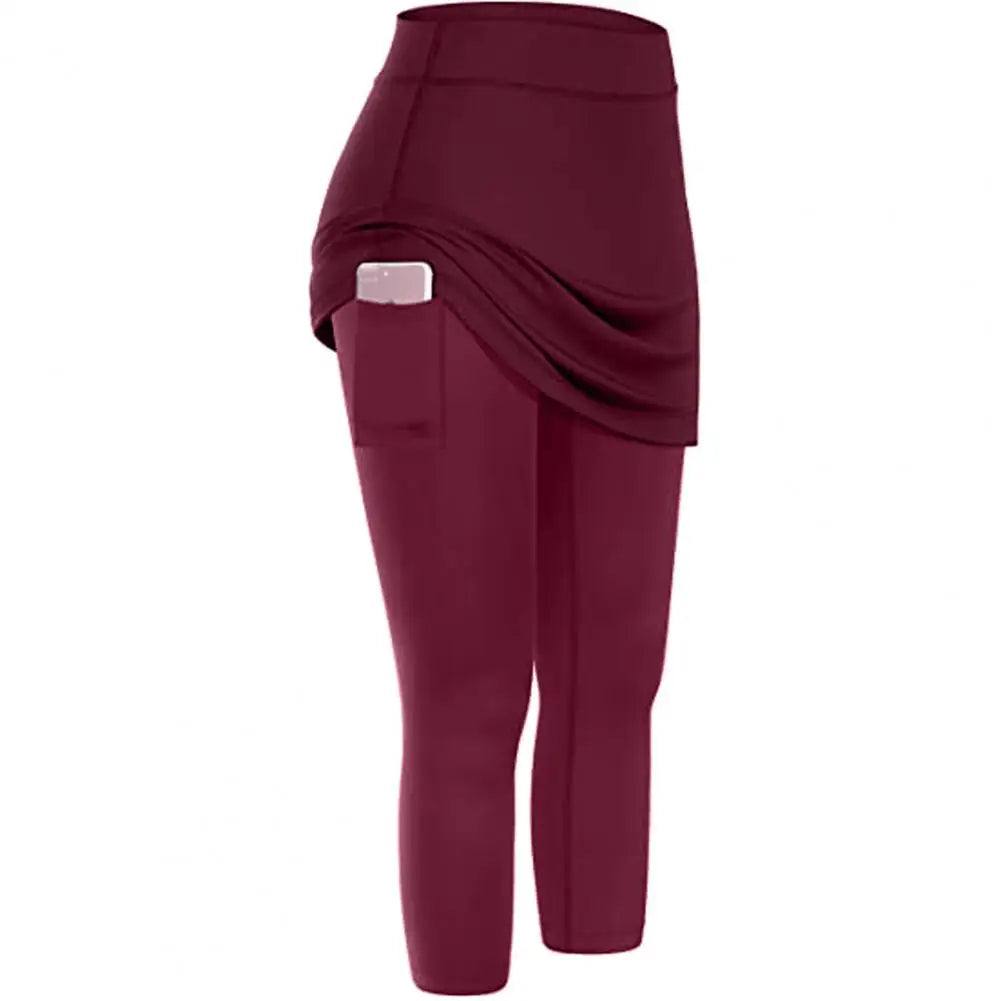 Workout Leggings Yoga Leggings Women Fake Skirt Pants - Empire P.E