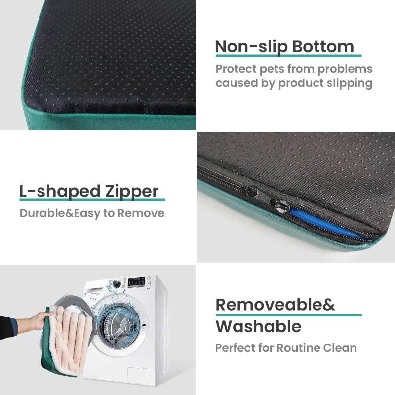 Dog Bed Mat with Zipper Remolvable Pet Mattress for Dog Sleeping Mat Washable Dog Mattress Pet Pad Cushion for Small Medium Pet - Empire P.E