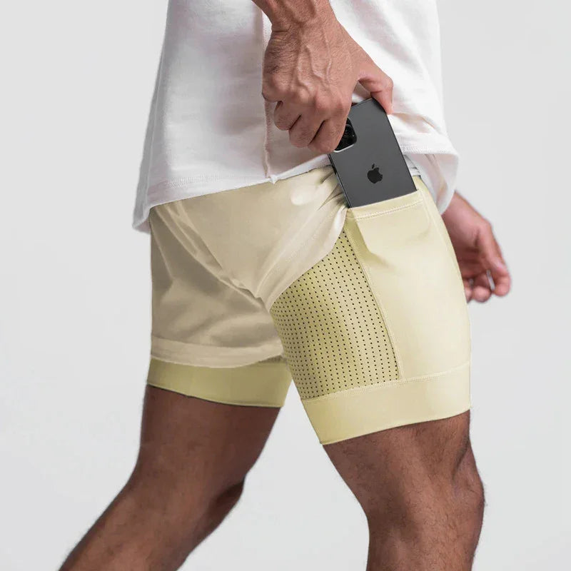 2023 new Breathable Double layer sport shorts - Empire P.E