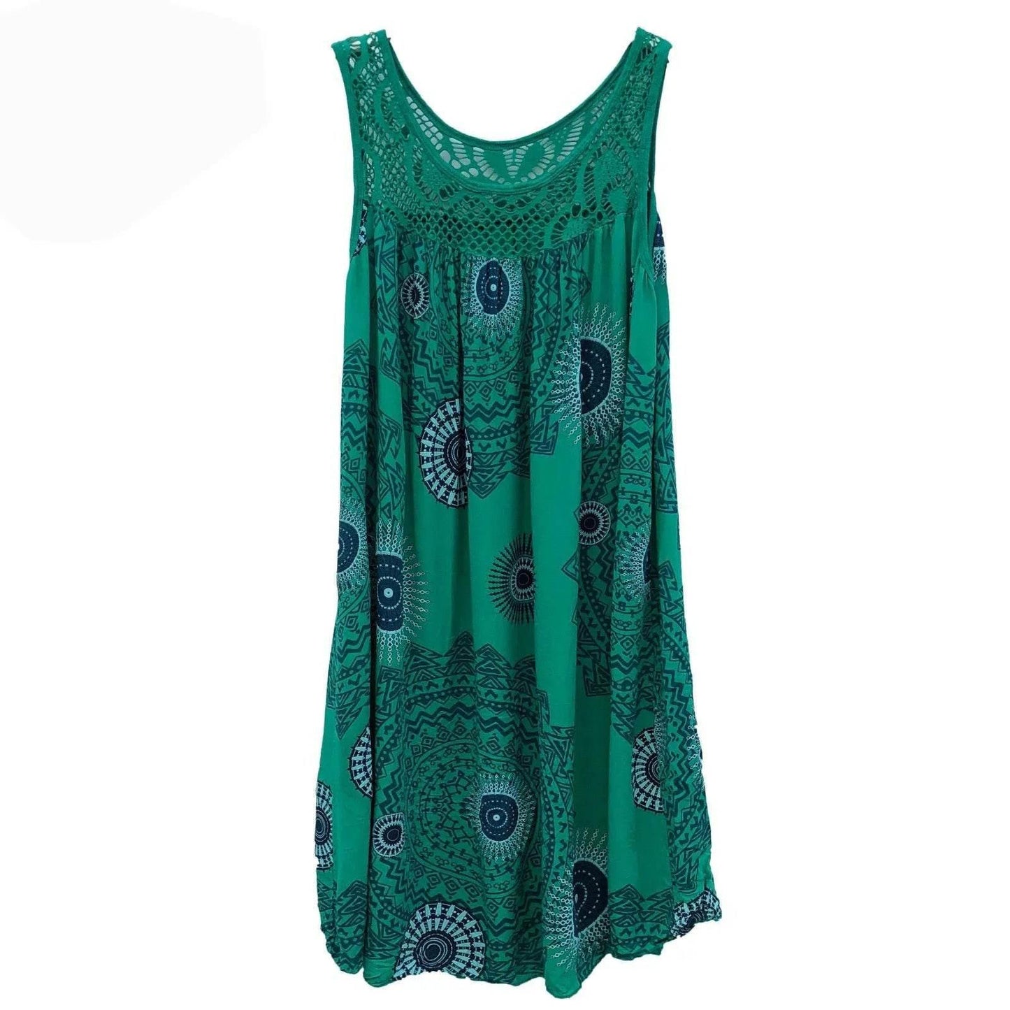 Women's clothing summer sleeveless camisole dress lace print sleeveless large swing loose sexy dress long skirt plus size - Empire P.E