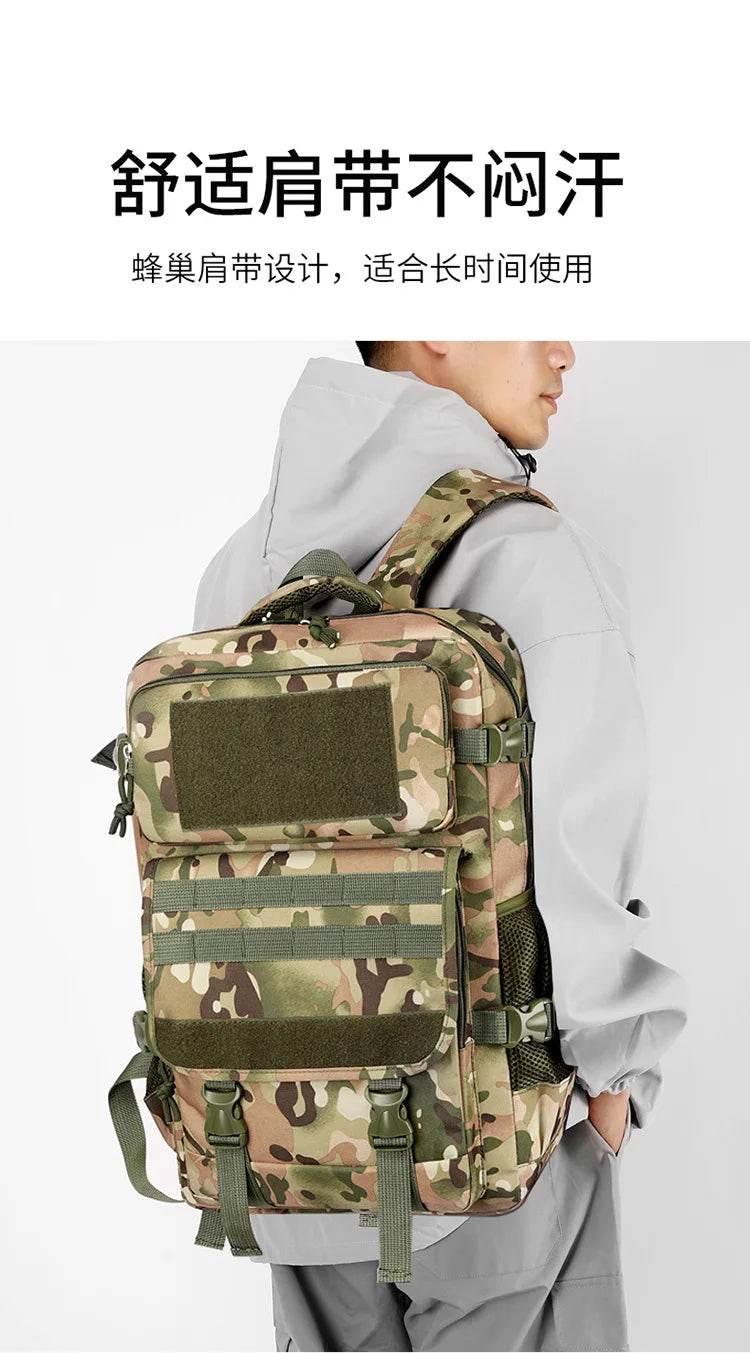 40L Waterproof Outdoor Tactical Backpack Men Travel Daypack Climbing Hiking Trekking Hunting Fishing Camping Sports Rucksacks - Empire P.E