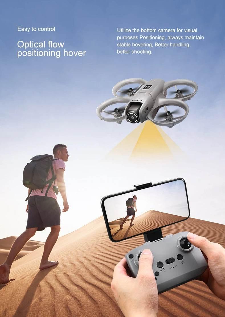 Xiaomi D16 Mini Drone with 180° Electric Adjustable 8K HD Camera WiFi Light Flow Drone Pocket Obstacle Avoidance Rc Quadcopter - Empire P.E