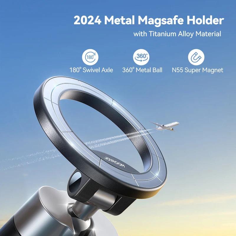 Joyroom Airplane Phone Holder Magnetic Travel Essentials Flexible Rotation Hands-Free Airplane Phone Mount for iPhone 15 Pro Max - Empire P.E