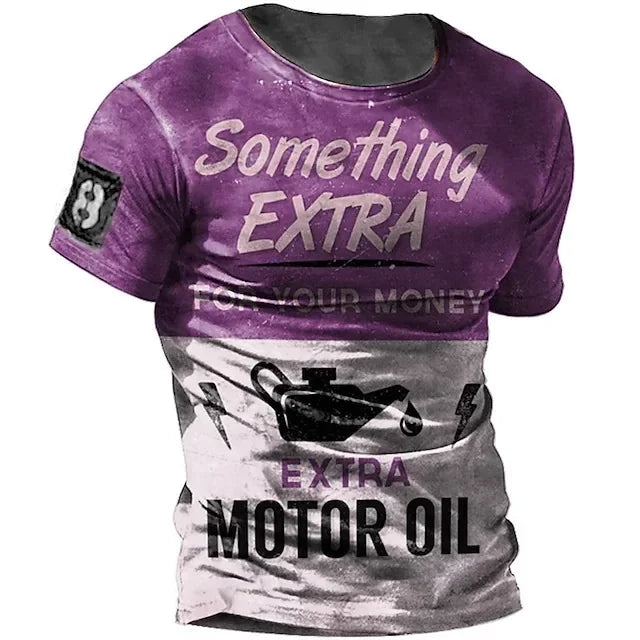 Men Vintage Motorcycle T Shirt 3d Print - Empire P.E
