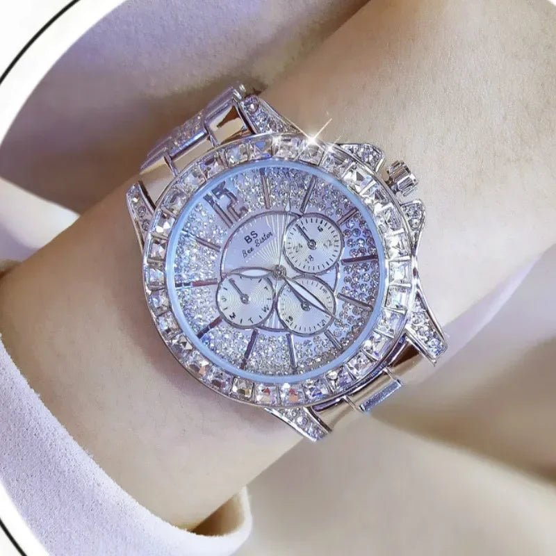 Luxury Women Quartz Dress Diamond Watch - Empire P.E