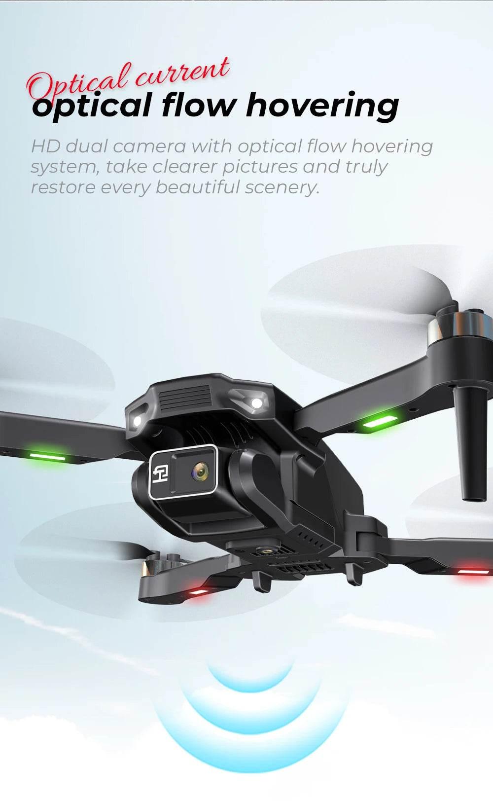 KBDFA New Drone H16 GPS Professional Dual Camera Dron Quadcopter Brushless Aerial Photography Laser Obstacle Avoidance RC Toy - Empire P.E