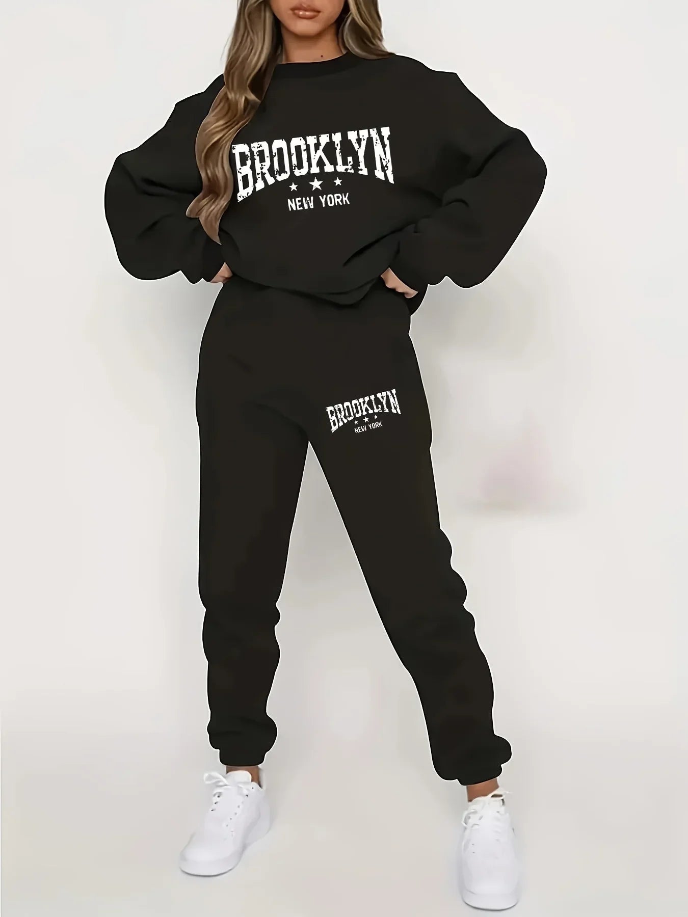 Women's Sweater Pants Set Street Hip Hop Clothing - Empire P.E