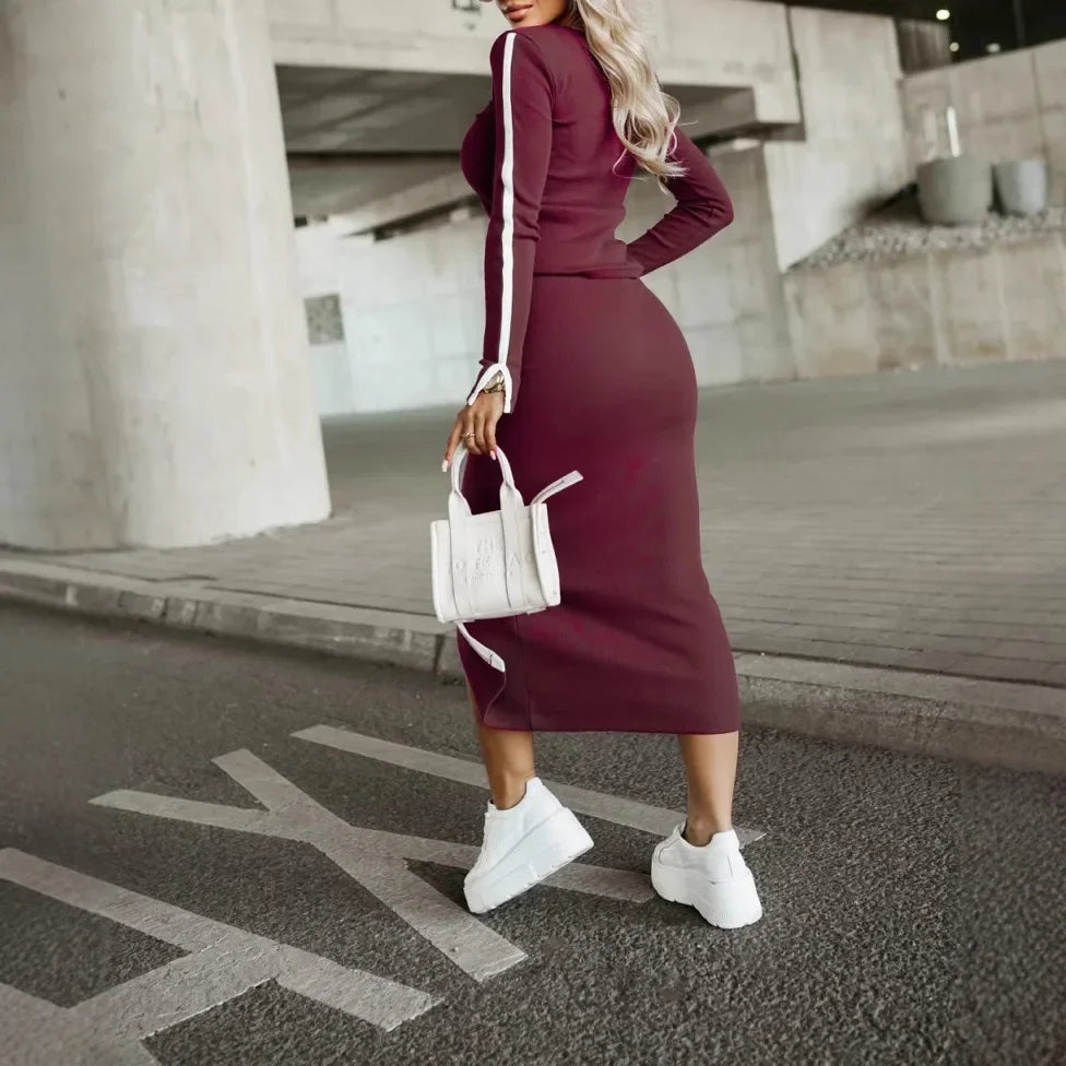 Women's Split Skirt Outfit Set - Empire P.E