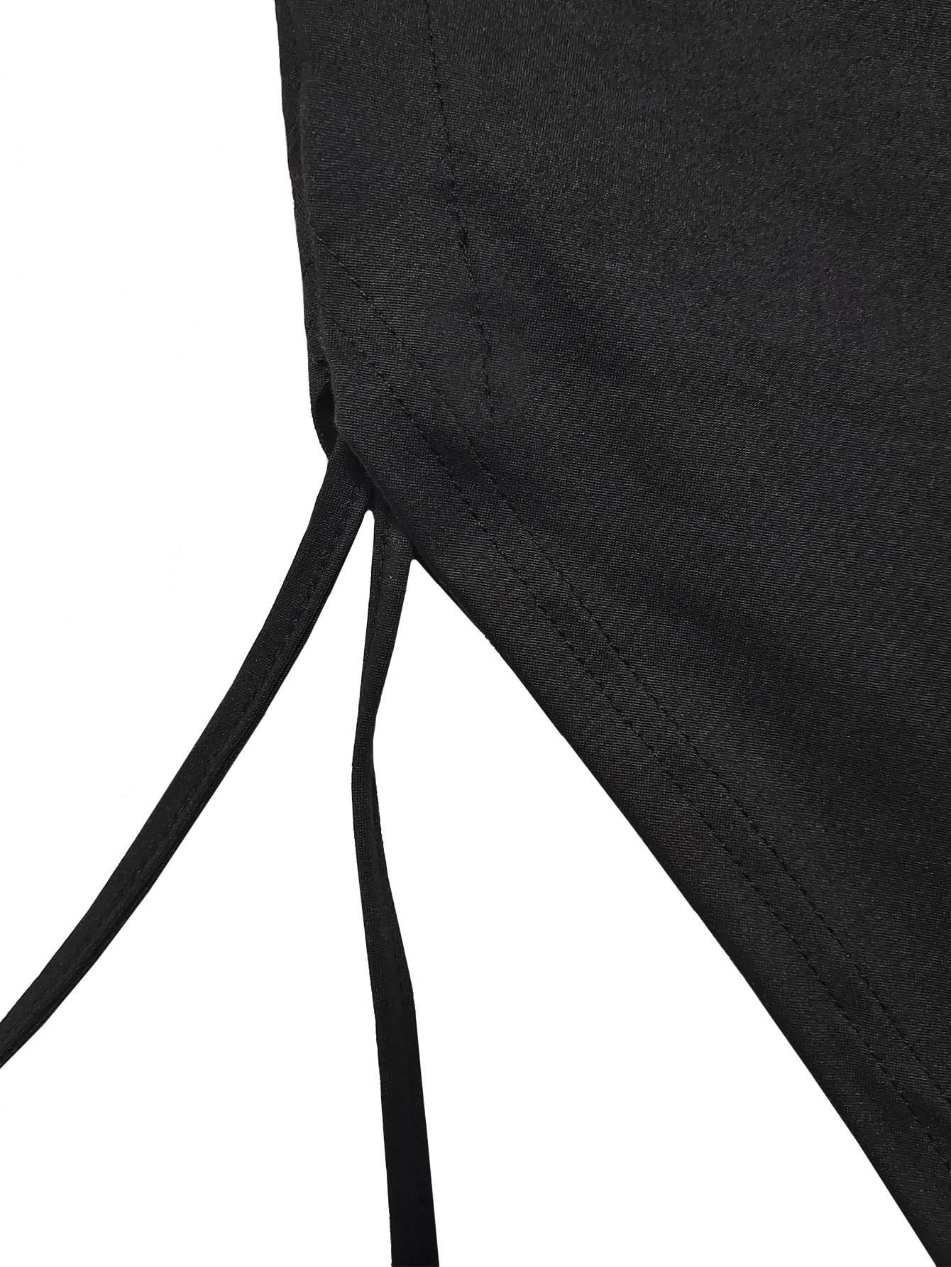 Women's fashion, sexy, slim fit, solid color pleated, split drawstring dress - Empire P.E