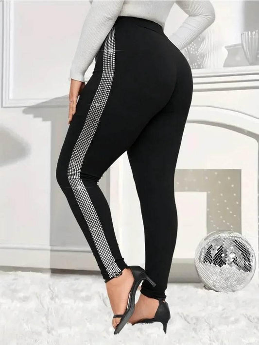 Plus-size Women's Fashion Skinny Leggings - Empire P.E