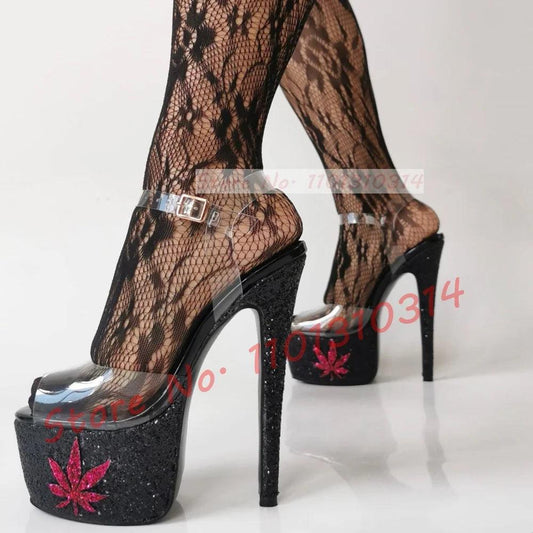 Women Luxury Sparkly Mixed Color High Heels Shoes - Empire P.E