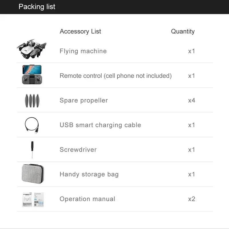 Xiaomi S2S Drone 8K 5G GPS HD Aerial Photography Dual-Camera Omnidirectional Obstacle Brushless Avoidance Quadcopter Toys - Empire P.E