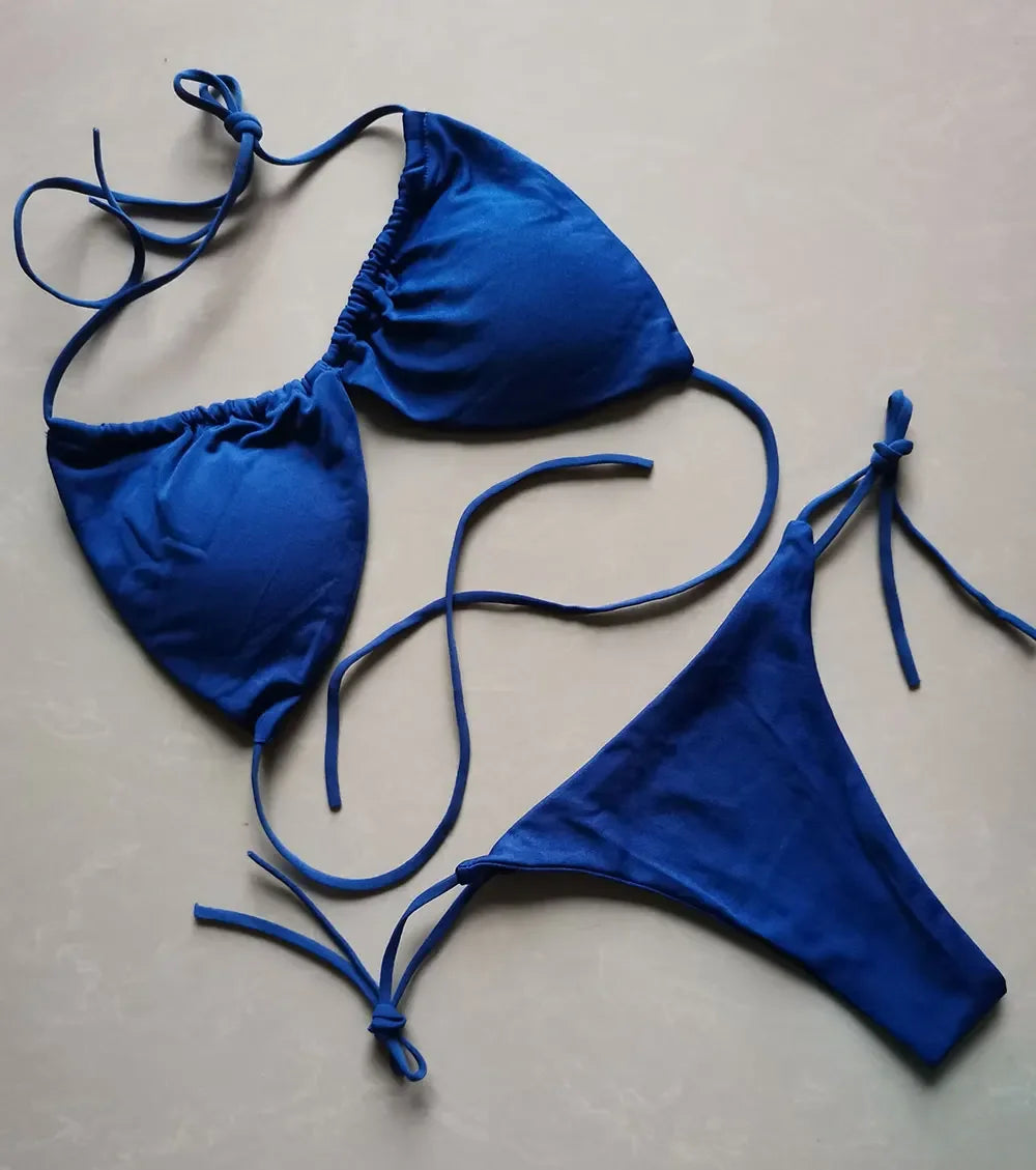 Summer Sexy Bikini set Push-up padded Bra Thong Split Swimwear - Empire P.E