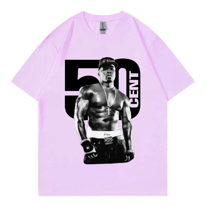 Rapper 50 Cent Graphic T Shirts Fashion Hip Hop Vintage - Empire P.E