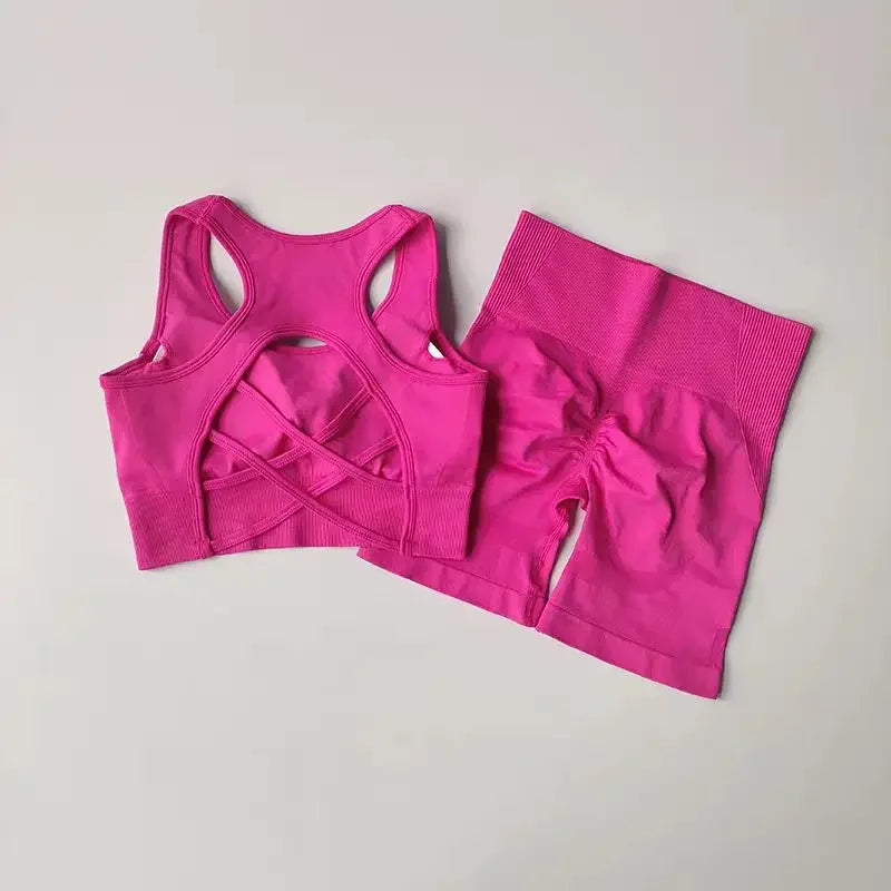 2 PCS Women's Seamless Yoga Set Sexy Sport - Empire P.E