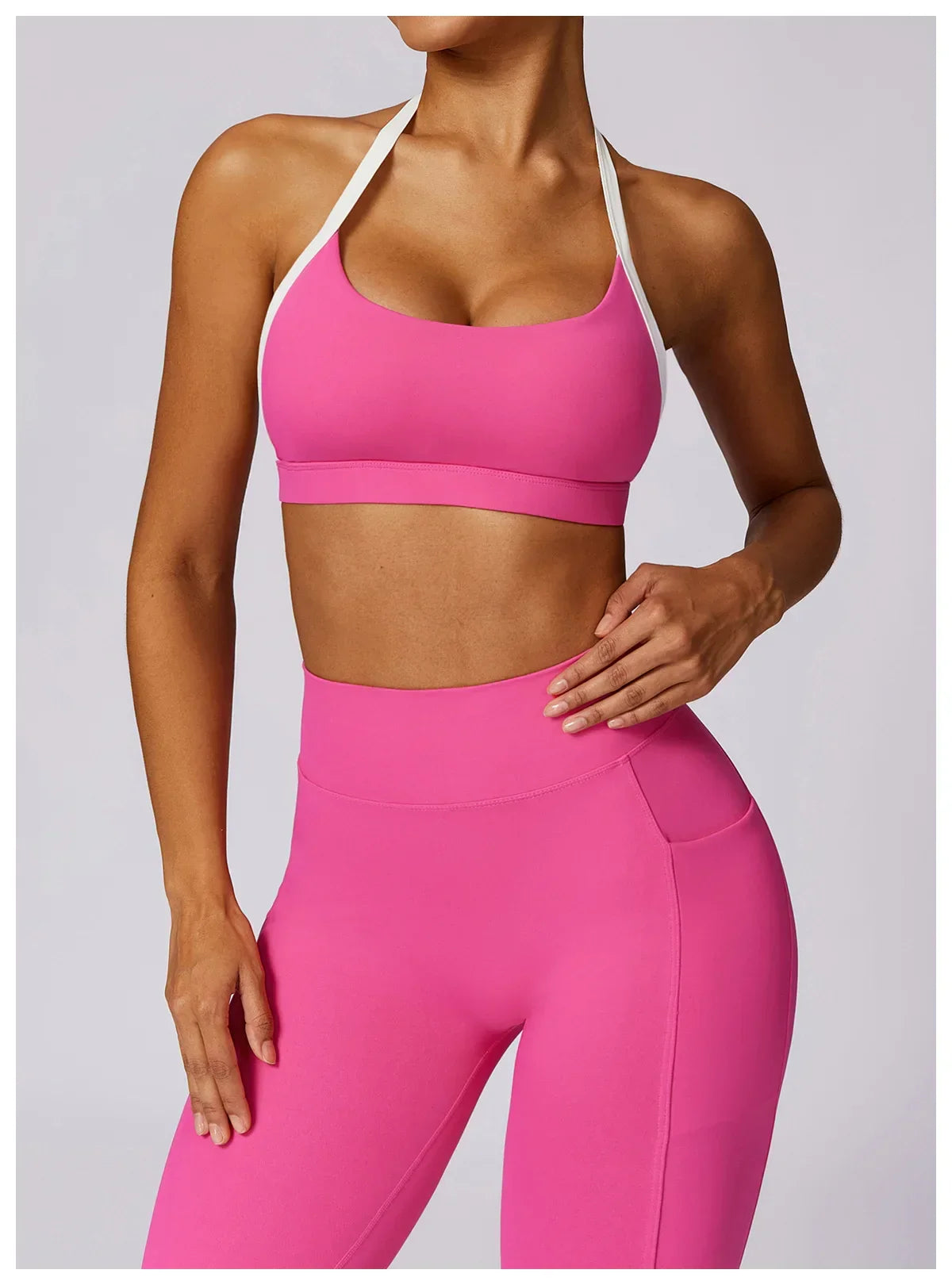 Yoga Set 2PCS Women Sportswear Push Up Workout Clothes - Empire P.E