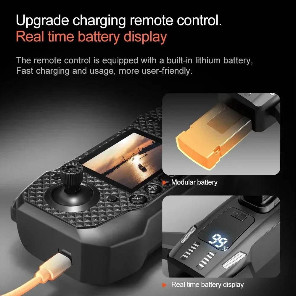 For Xiaomi M6 Drone Professional 8K Camera Drone 5G WIFI FPV UAV With screen remote control RC Dron avoidance Aerial Quadcopter - Empire P.E