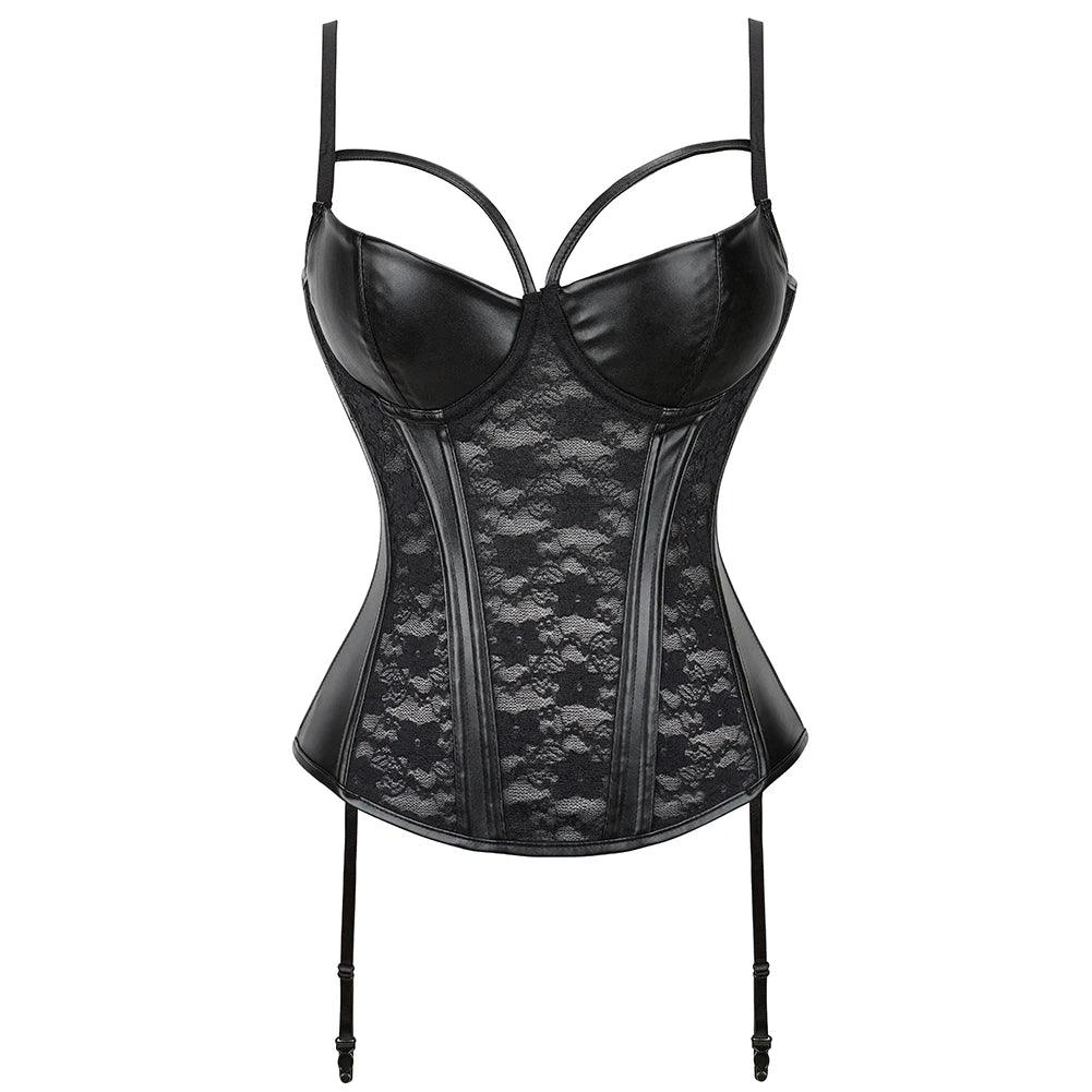 Women Sexy Lingerie Floral Lace Boned Corsage - Empire P.E